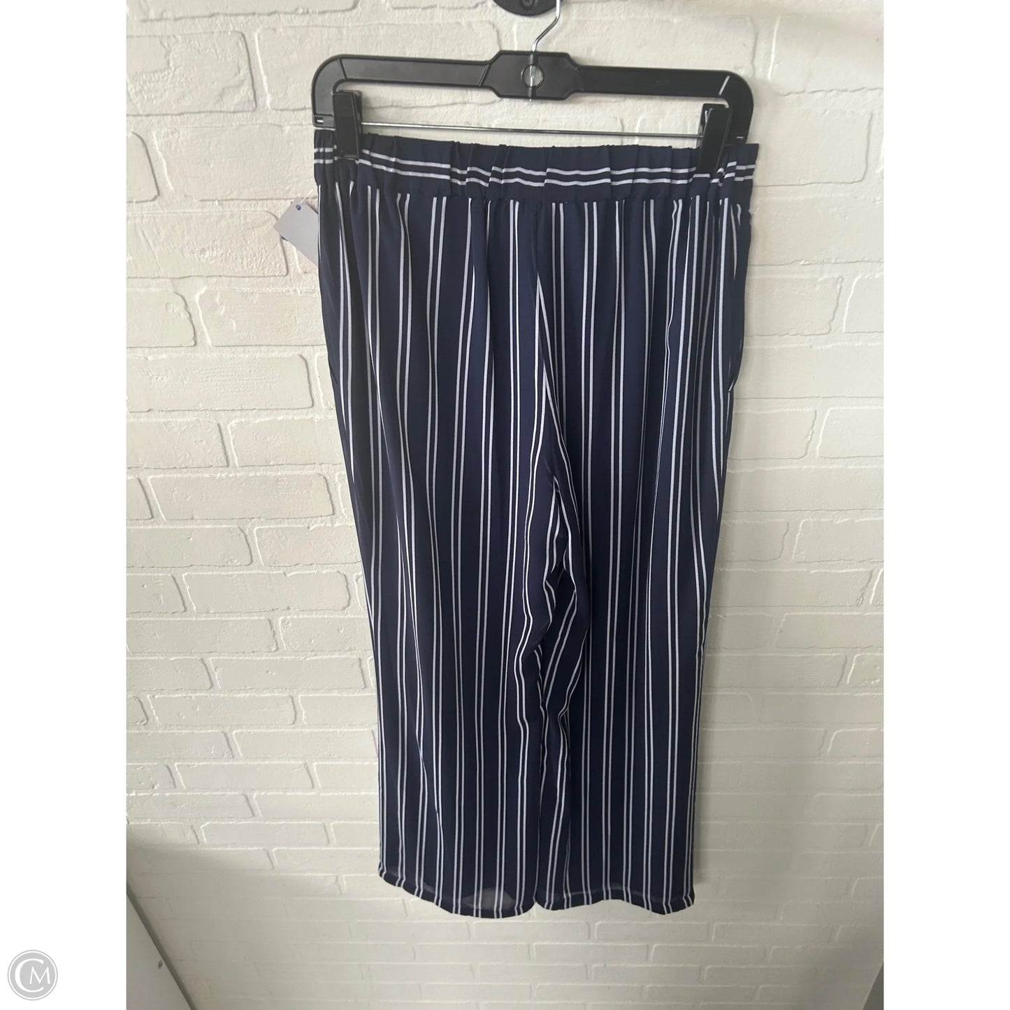 Pants Wide Leg By Michael By Michael Kors In Blue & White, Size: 8