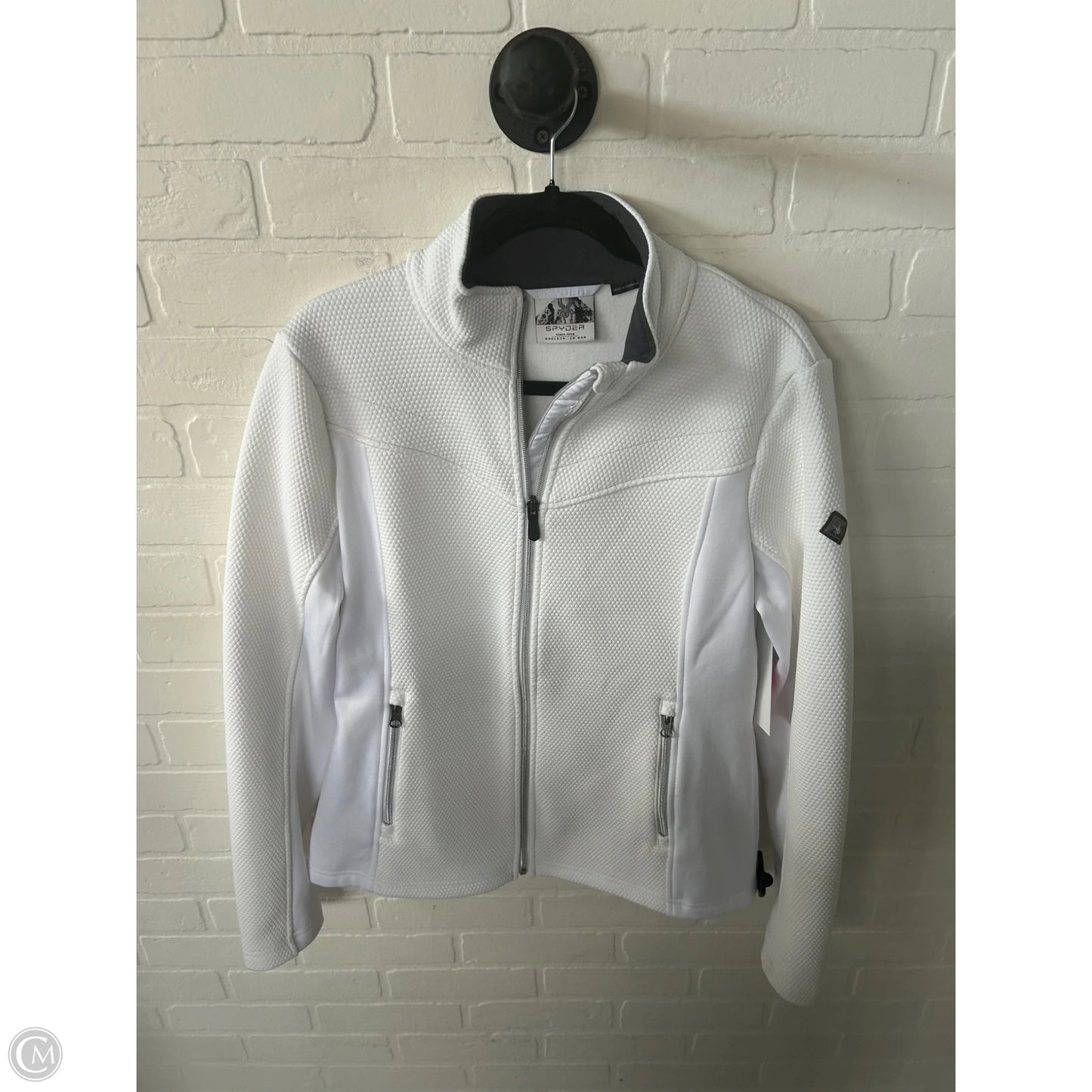 Jacket Fleece By Spyder In White, Size: L