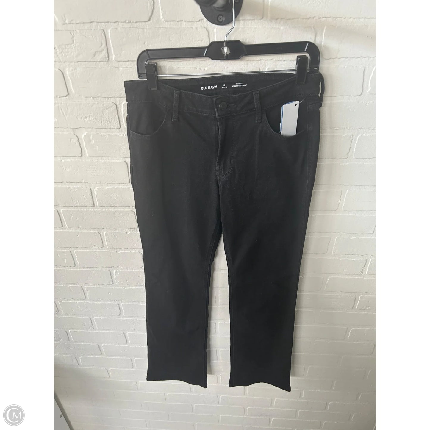 Jeans Boot Cut By Old Navy In Black Denim, Size: 8p