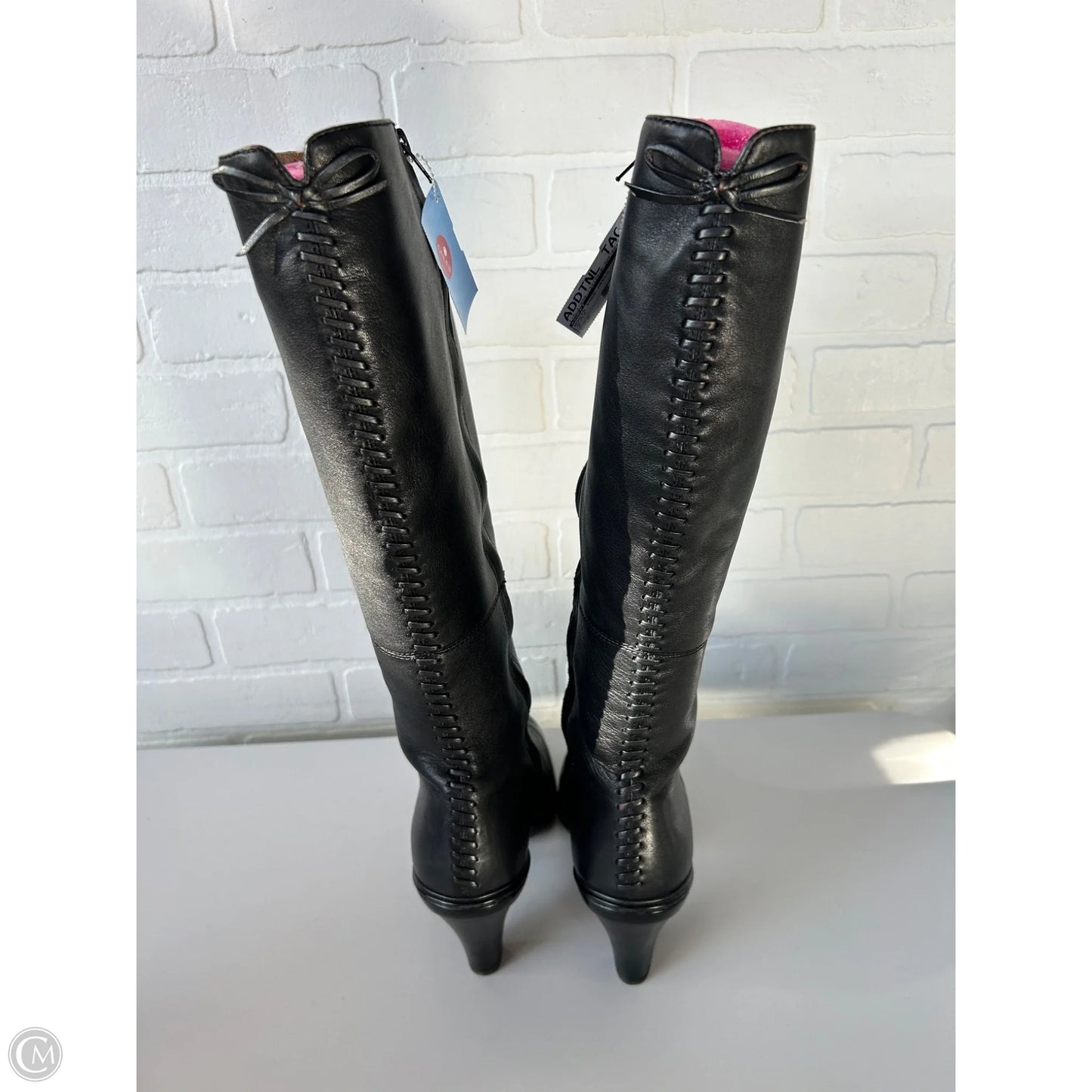 Boots Knee Heels By Sofft In Black, Size: 9