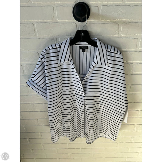 Top Short Sleeve By J. Jill In Black & White, Size: M
