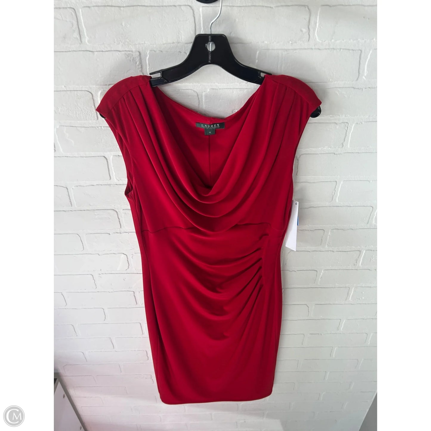 Dress Work By Lauren By Ralph Lauren In Red, Size: L