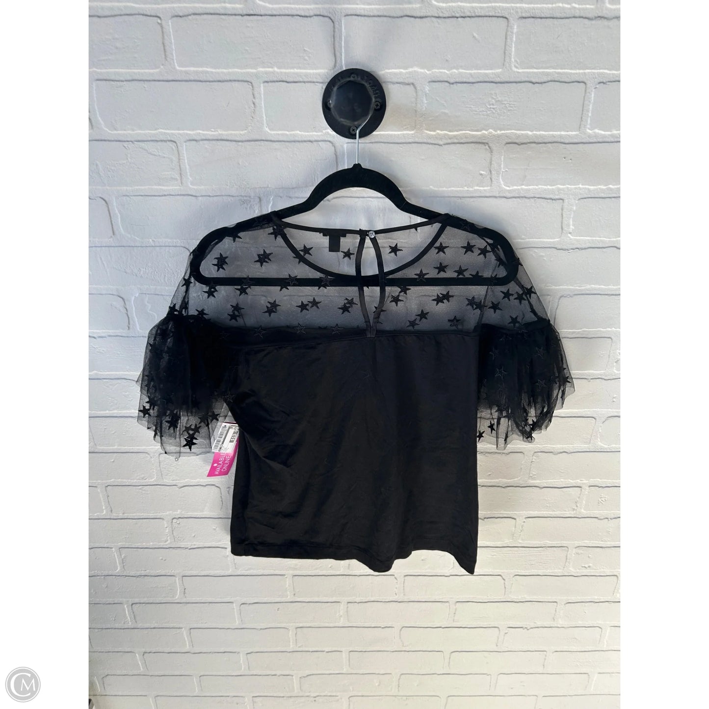 Top Short Sleeve By J. Crew In Black, Size: L