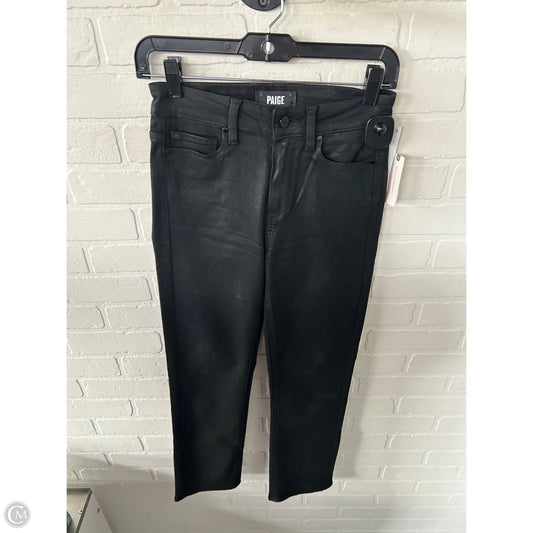Jeans Straight By Paige In Black, Size: 0