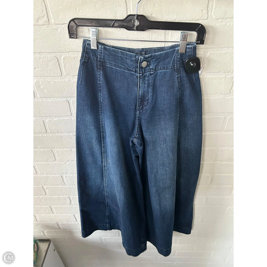 Jeans Wide Leg By Maeve In Blue Denim, Size: 0
