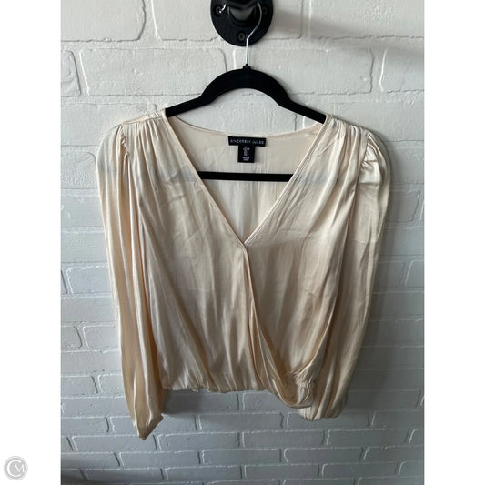 Top Long Sleeve By Sincerely Jules In Cream, Size: S