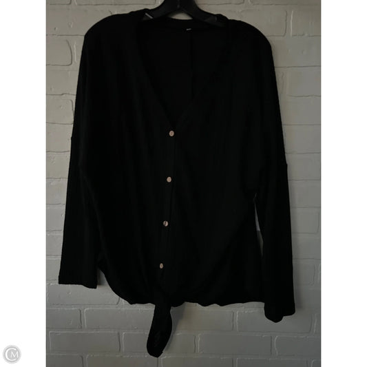 Top Long Sleeve By Clothes Mentor In Black, Size: L