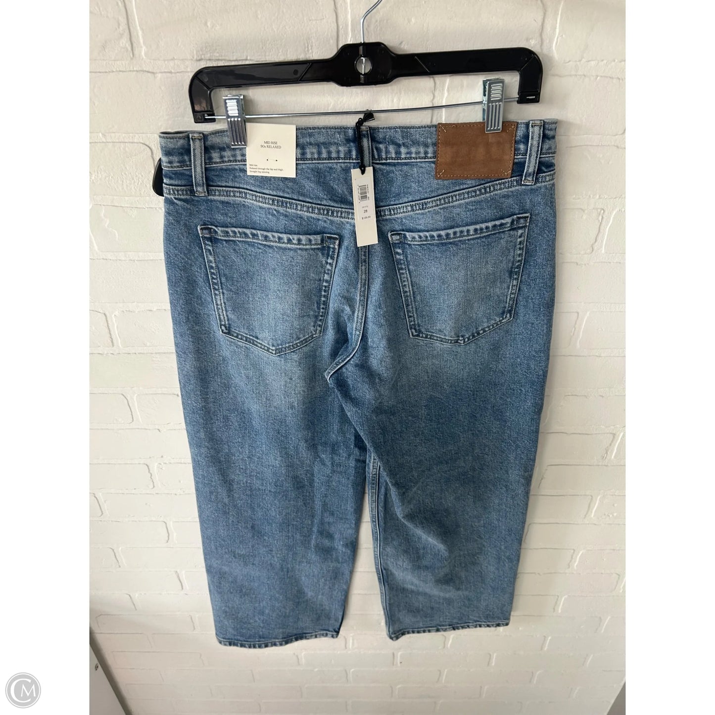 Jeans Straight By Banana Republic In Blue Denim, Size: 6