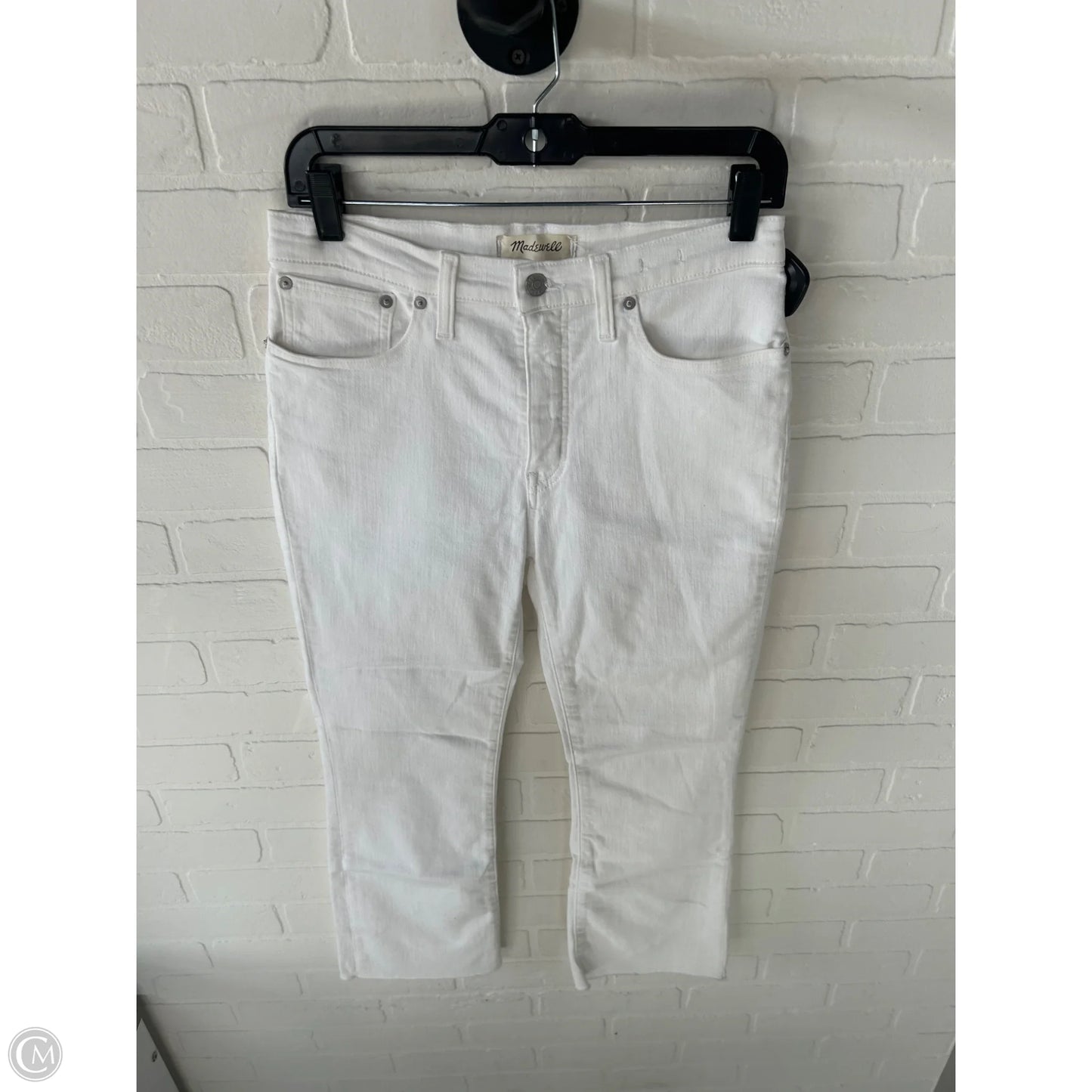 Jeans Boot Cut By Madewell In White Denim, Size: 6