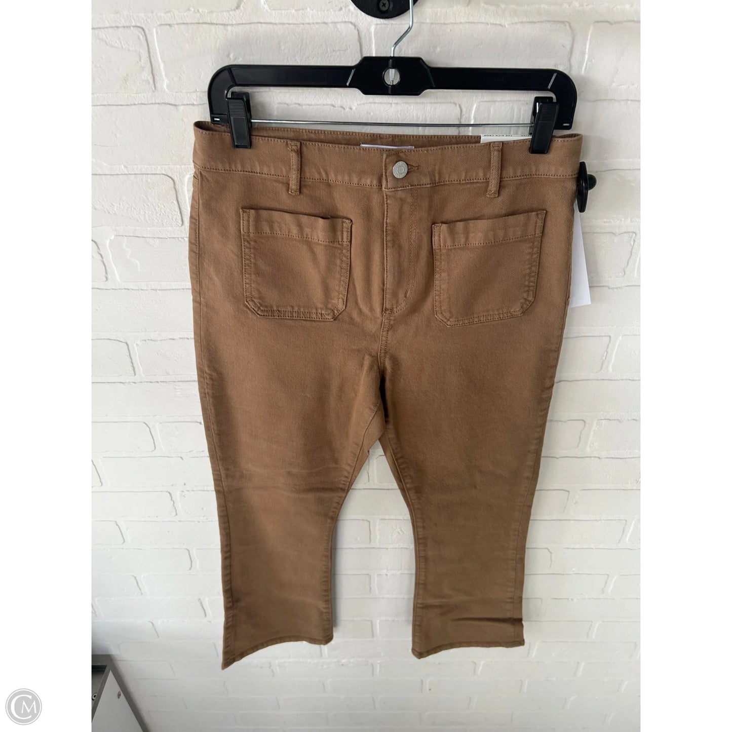Jeans Cropped By Loft In Brown Denim, Size: 6p