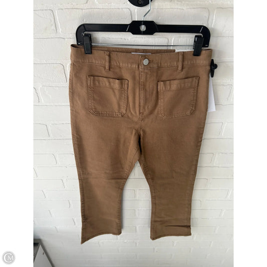Jeans Cropped By Loft In Brown Denim, Size: 6p
