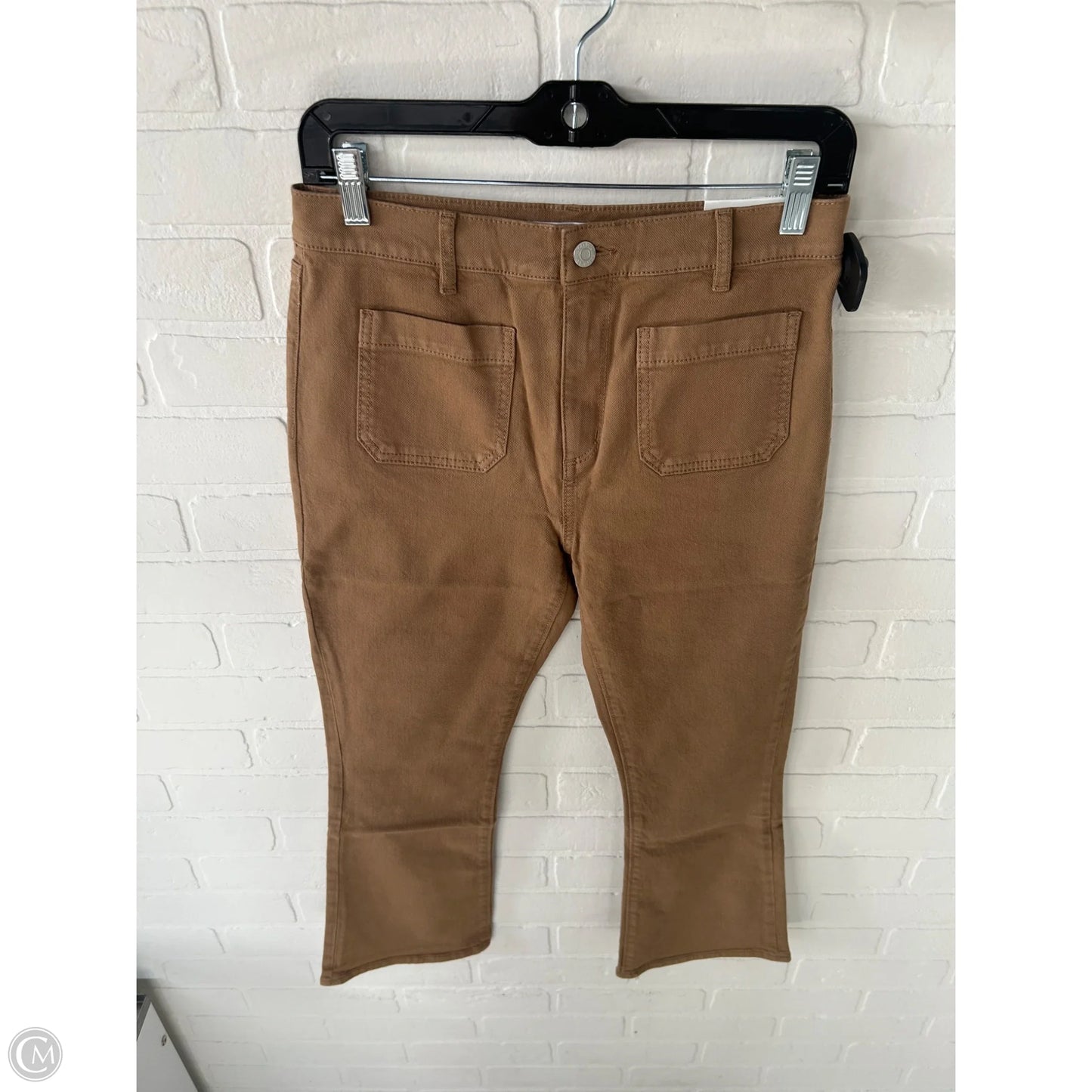 Jeans Cropped By Loft In Brown Denim, Size: 4p