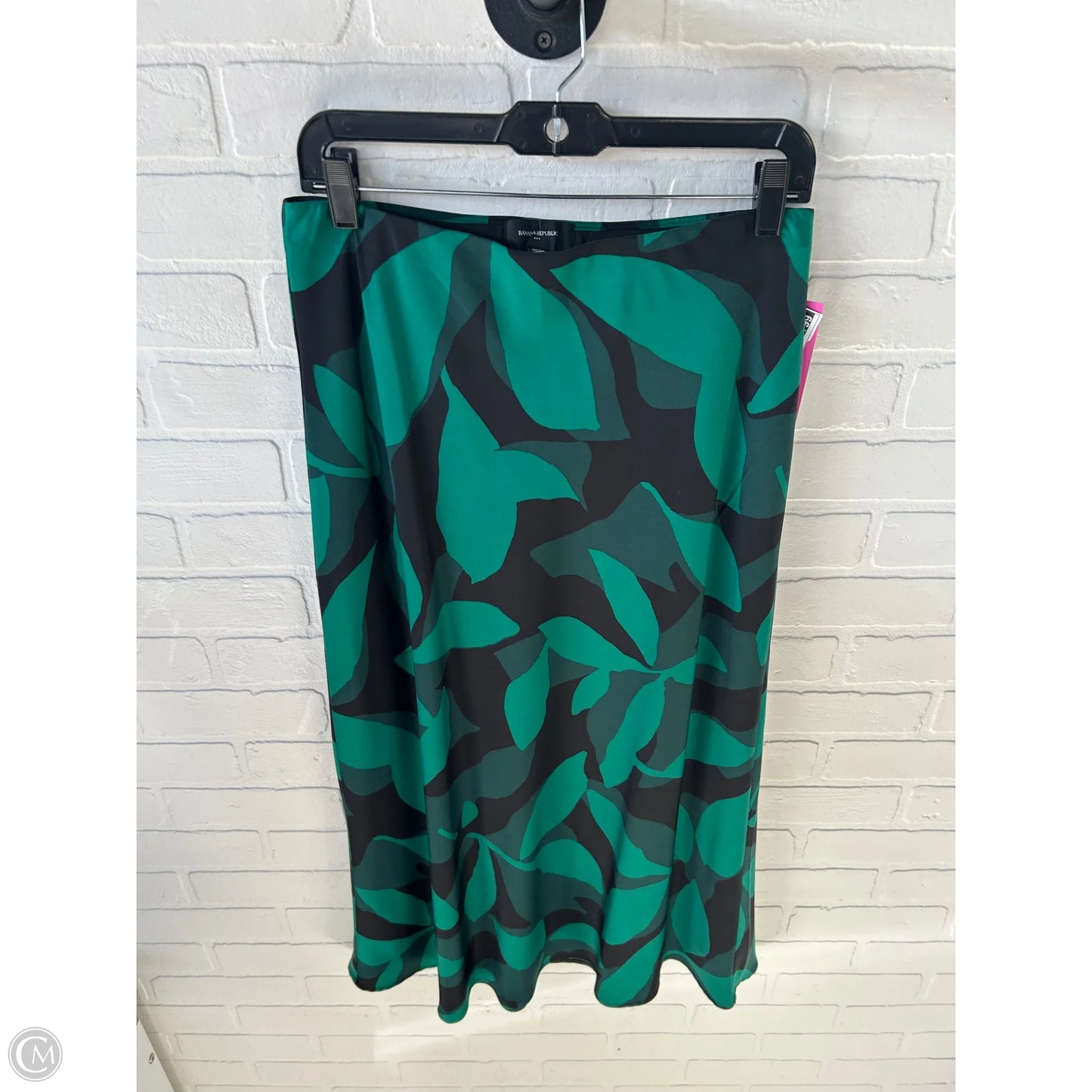 Skirt Maxi By Banana Republic In Black & Green, Size: 8