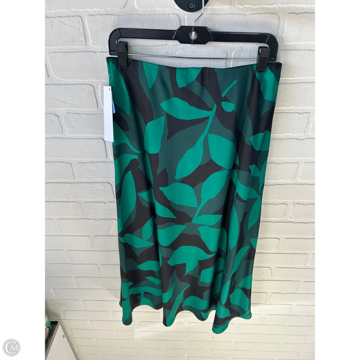 Skirt Maxi By Banana Republic In Black & Green, Size: 8