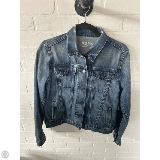 Jacket Denim By Gap In Blue Denim, Size: M