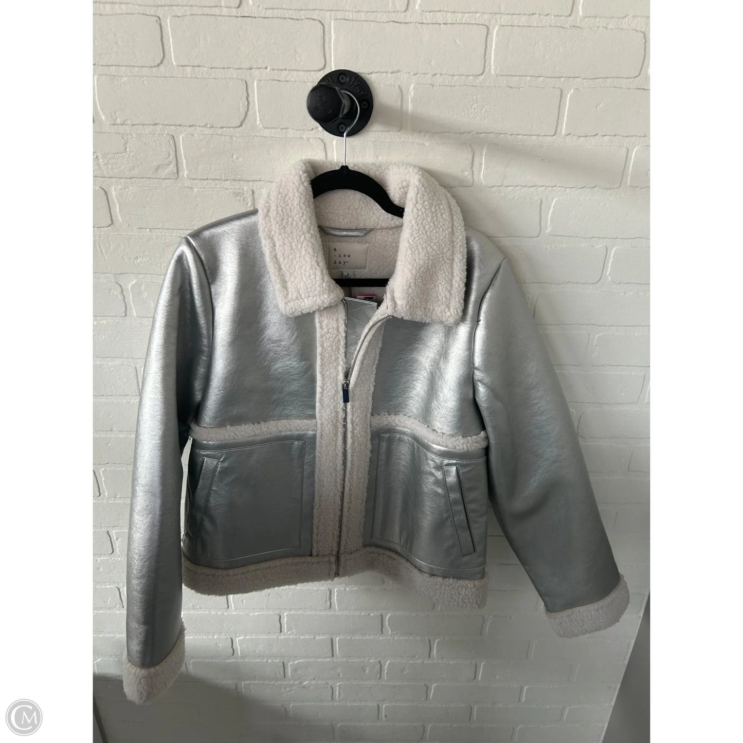 Jacket Other By A New Day In Silver, Size: L
