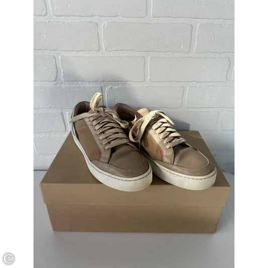 Shoes Luxury Designer By Burberry In Tan, Size: 7.5