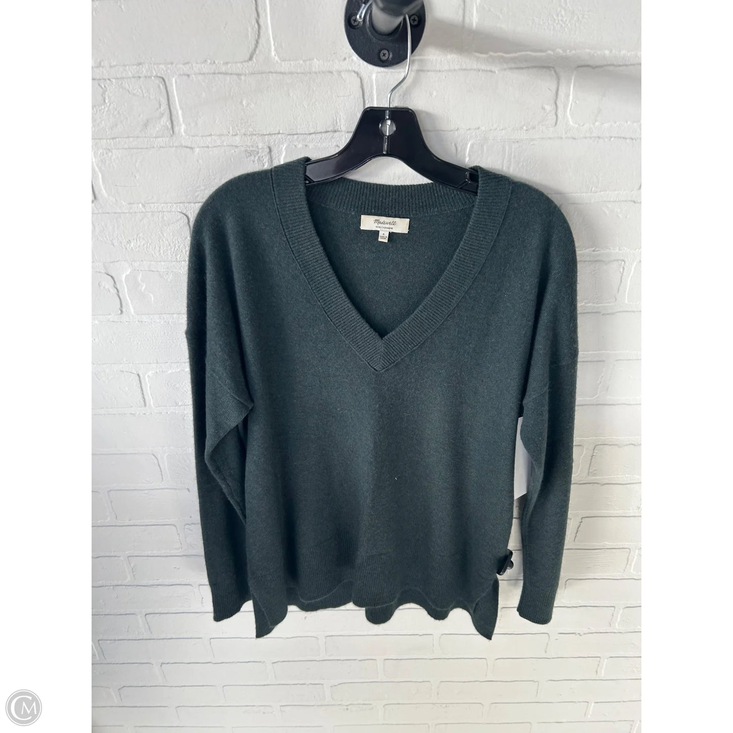 Sweater Cashmere By Madewell In Green Grey, Size: S
