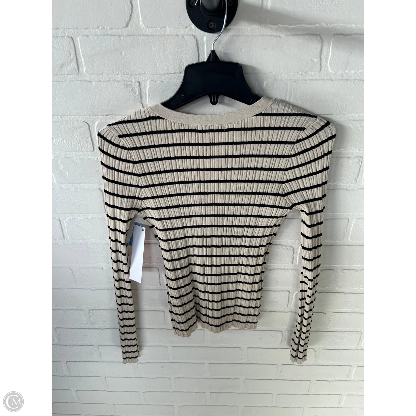 Cardigan By Z Supply In Black & Cream, Size: S