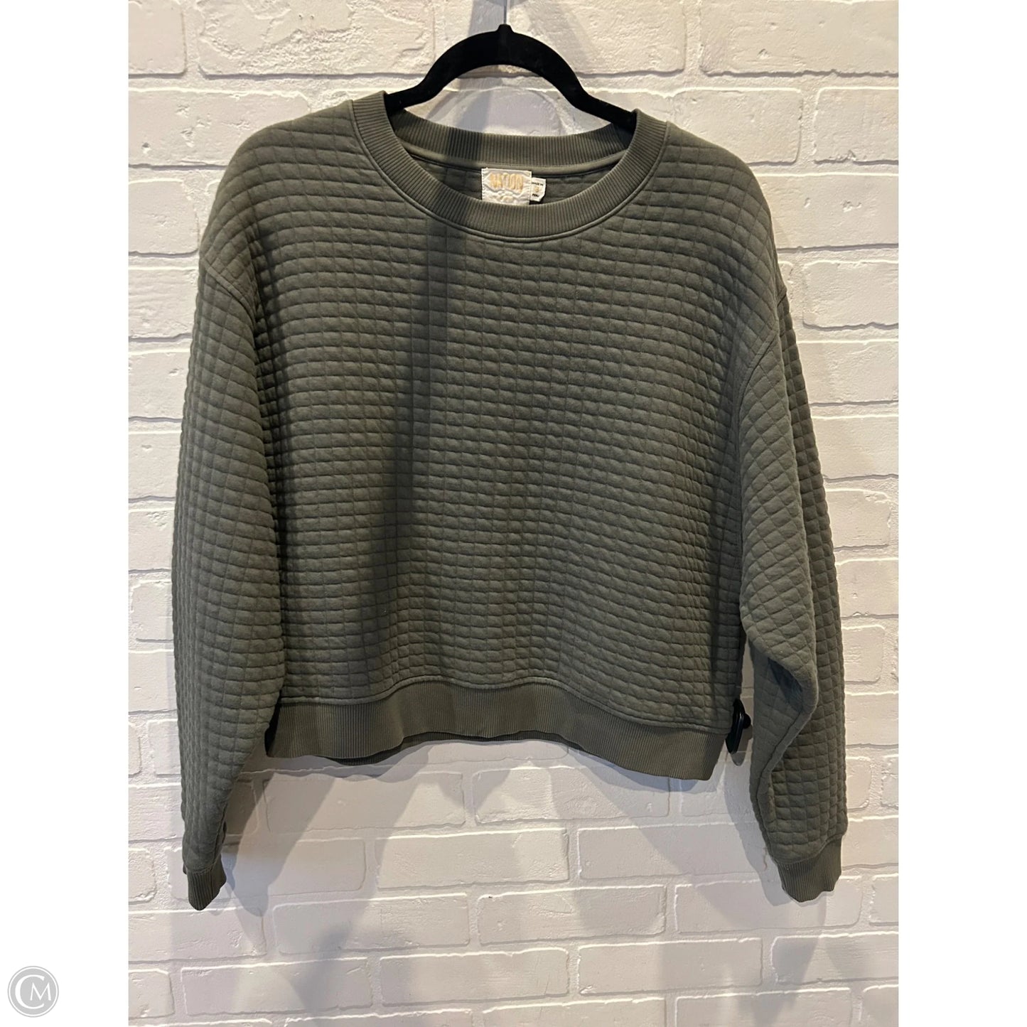 Sweatshirt Crewneck By Nation In Green, Size: S