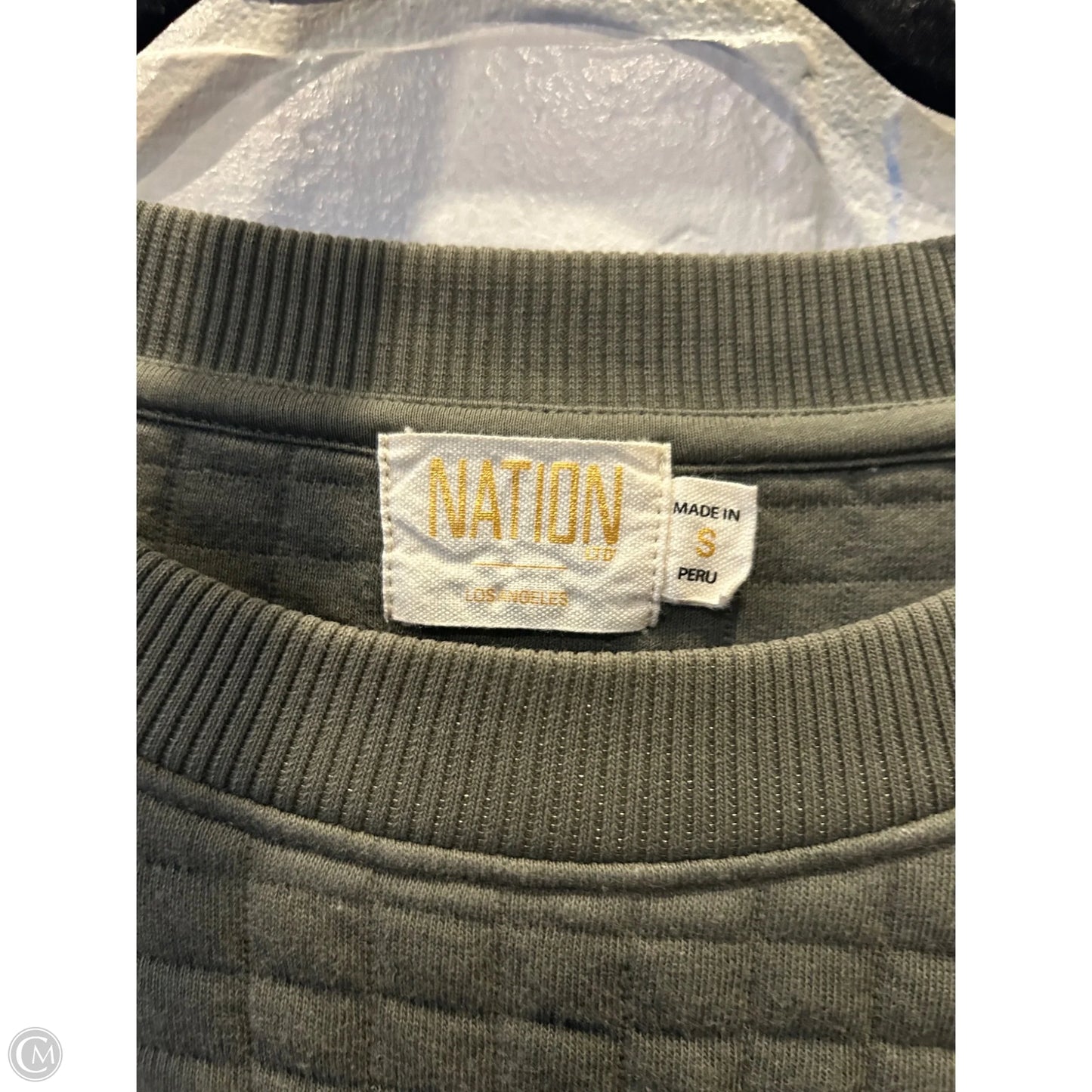 Sweatshirt Crewneck By Nation In Green, Size: S