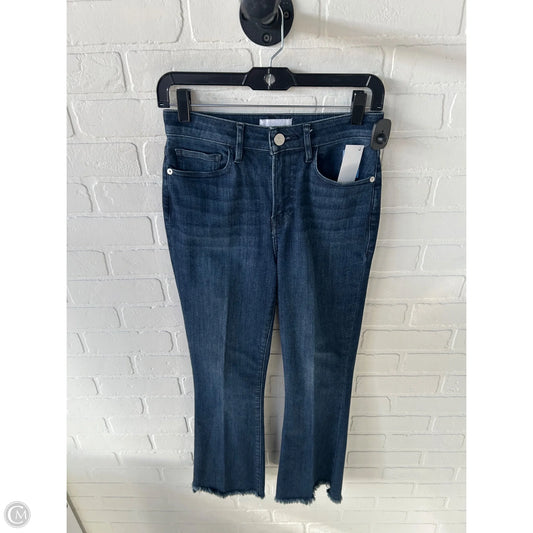 Jeans Boot Cut By Frame In Blue Denim, Size: 2