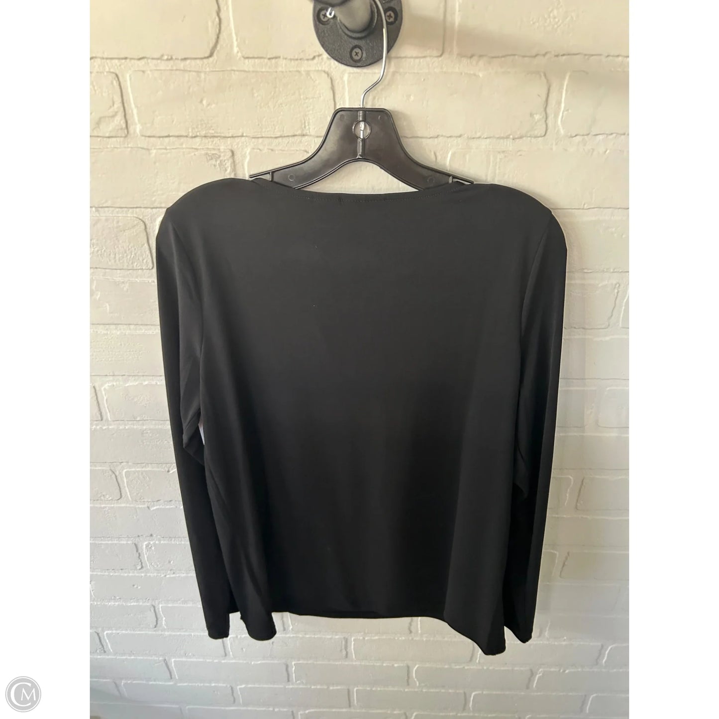 Top Long Sleeve By Tahari In Black, Size: M