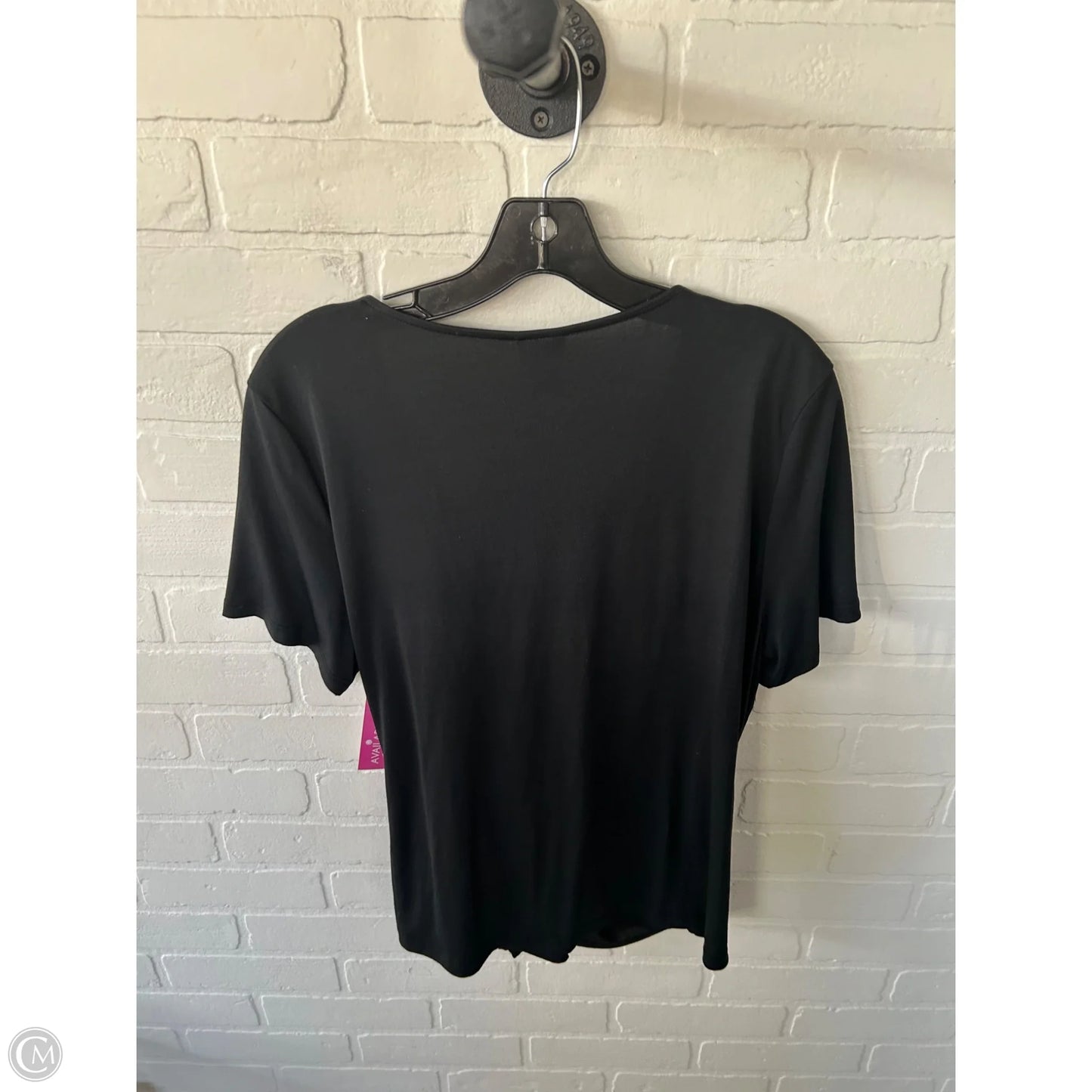 Top Short Sleeve By A New Day In Black, Size: L