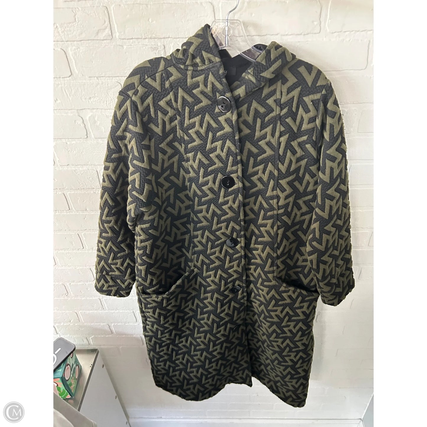 Coat Other By Cmc In Black & Green, Size: S