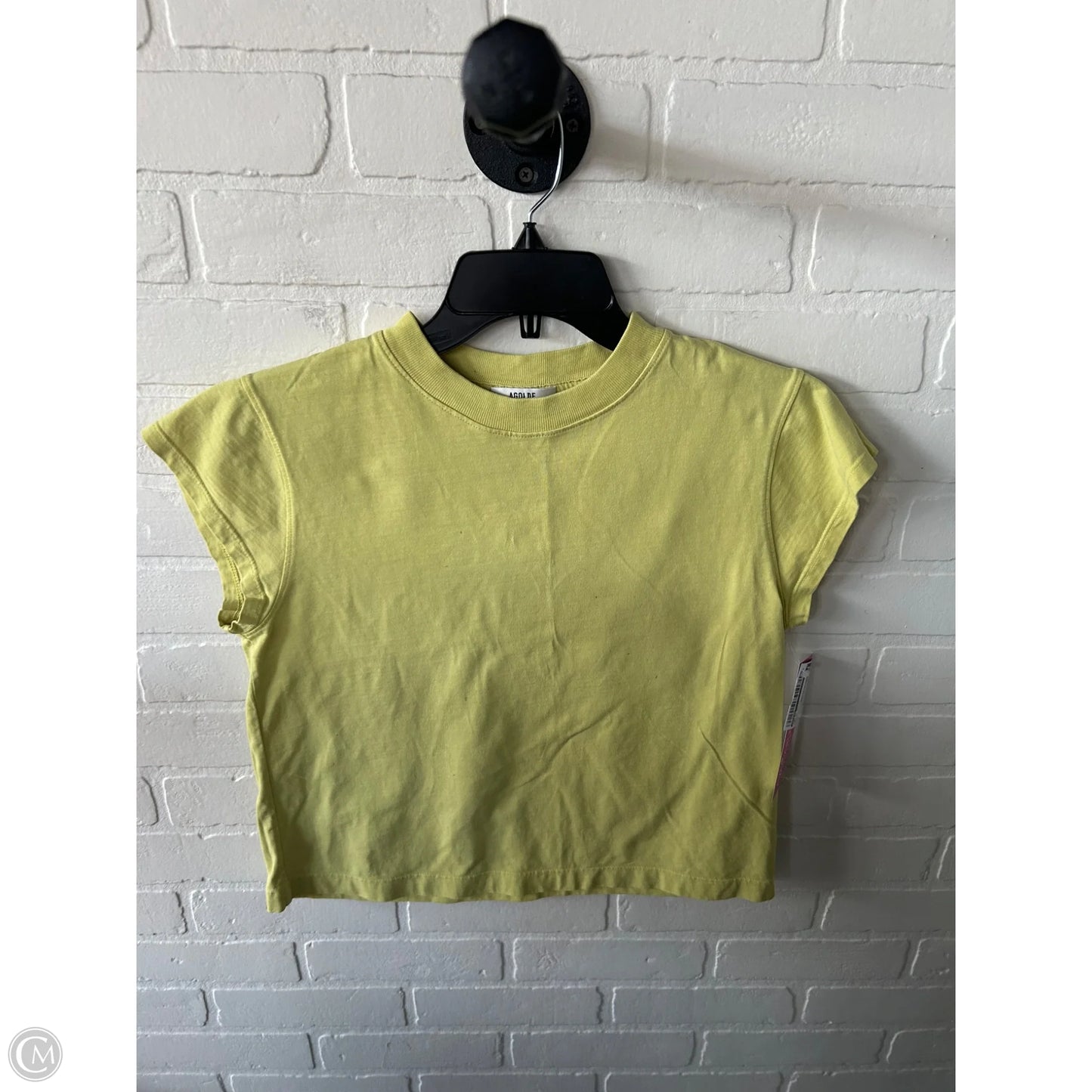 Top Short Sleeve Basic By Agolde In Green, Size: Xs