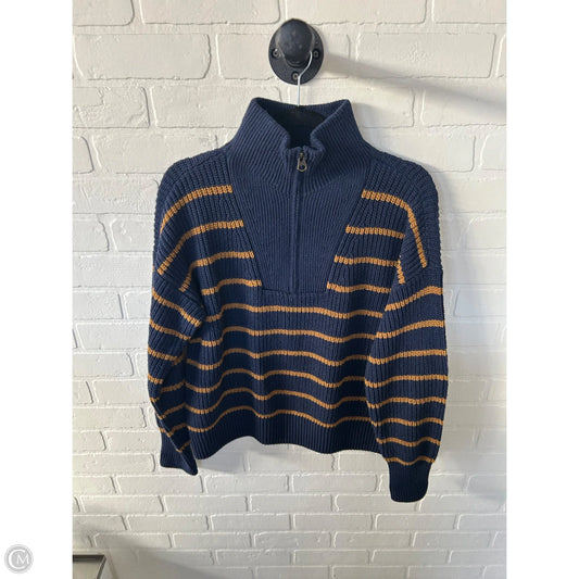 Sweater By Faherty In Blue & Tan, Size: S