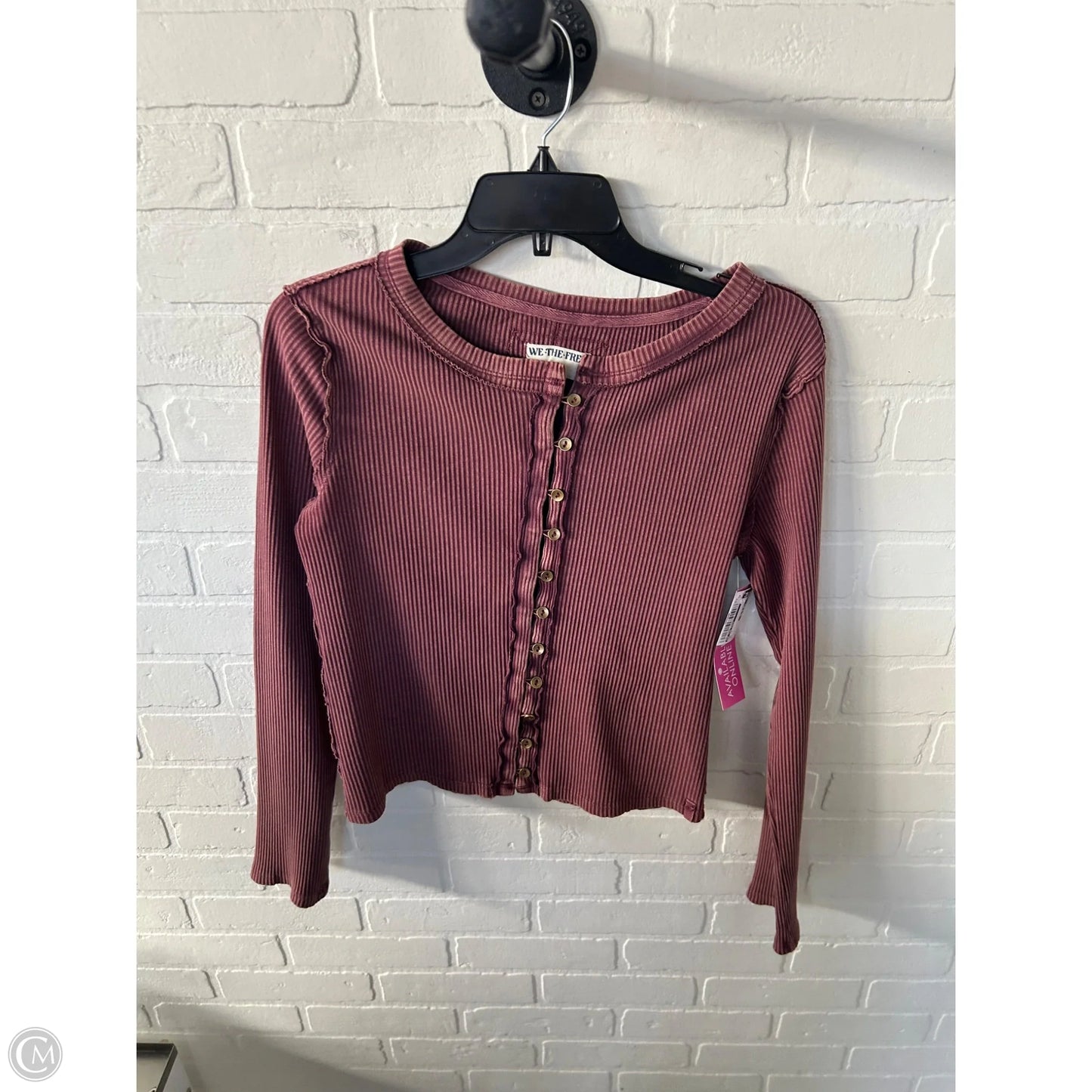 Top Long Sleeve By We The Free In Red, Size: S