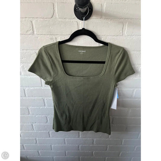 Top Short Sleeve Basic By Old Navy In Green, Size: M