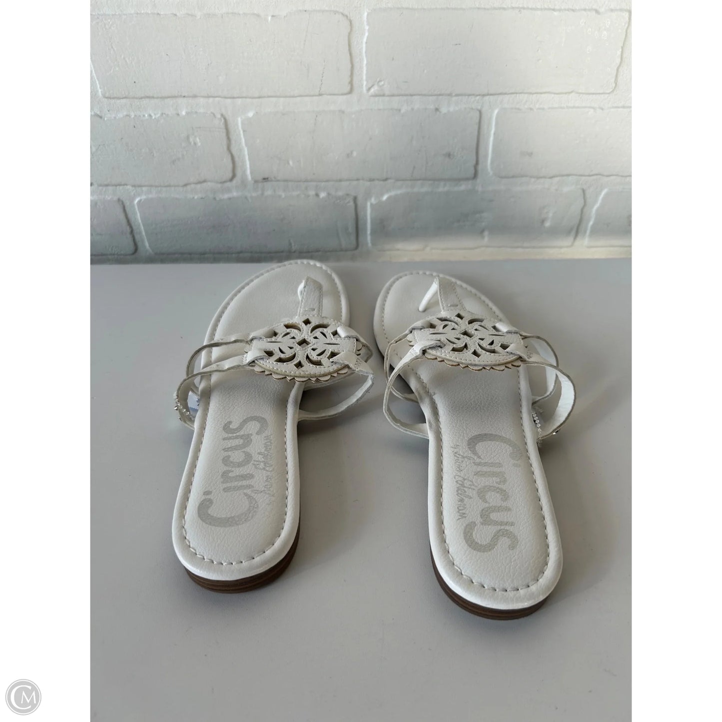 Sandals Flip Flops By Circus By Sam Edelman In White, Size: 9.5