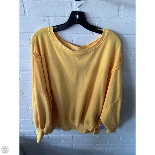 Sweatshirt Crewneck By We The Free In Yellow, Size: S