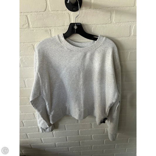 Sweatshirt Crewneck By Athleta In Grey, Size: M