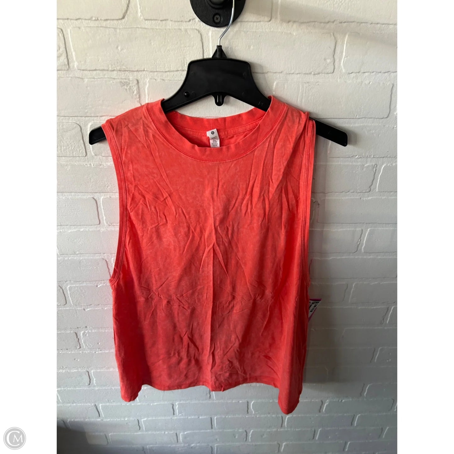 Athletic Tank Top By Lululemon In Orange, Size: M