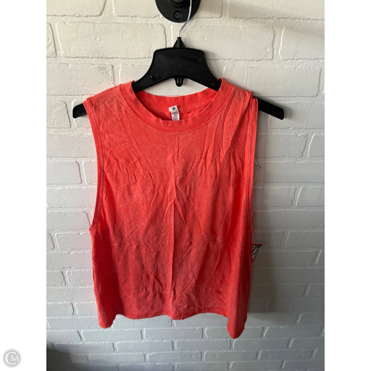 Athletic Tank Top By Lululemon In Orange, Size: M