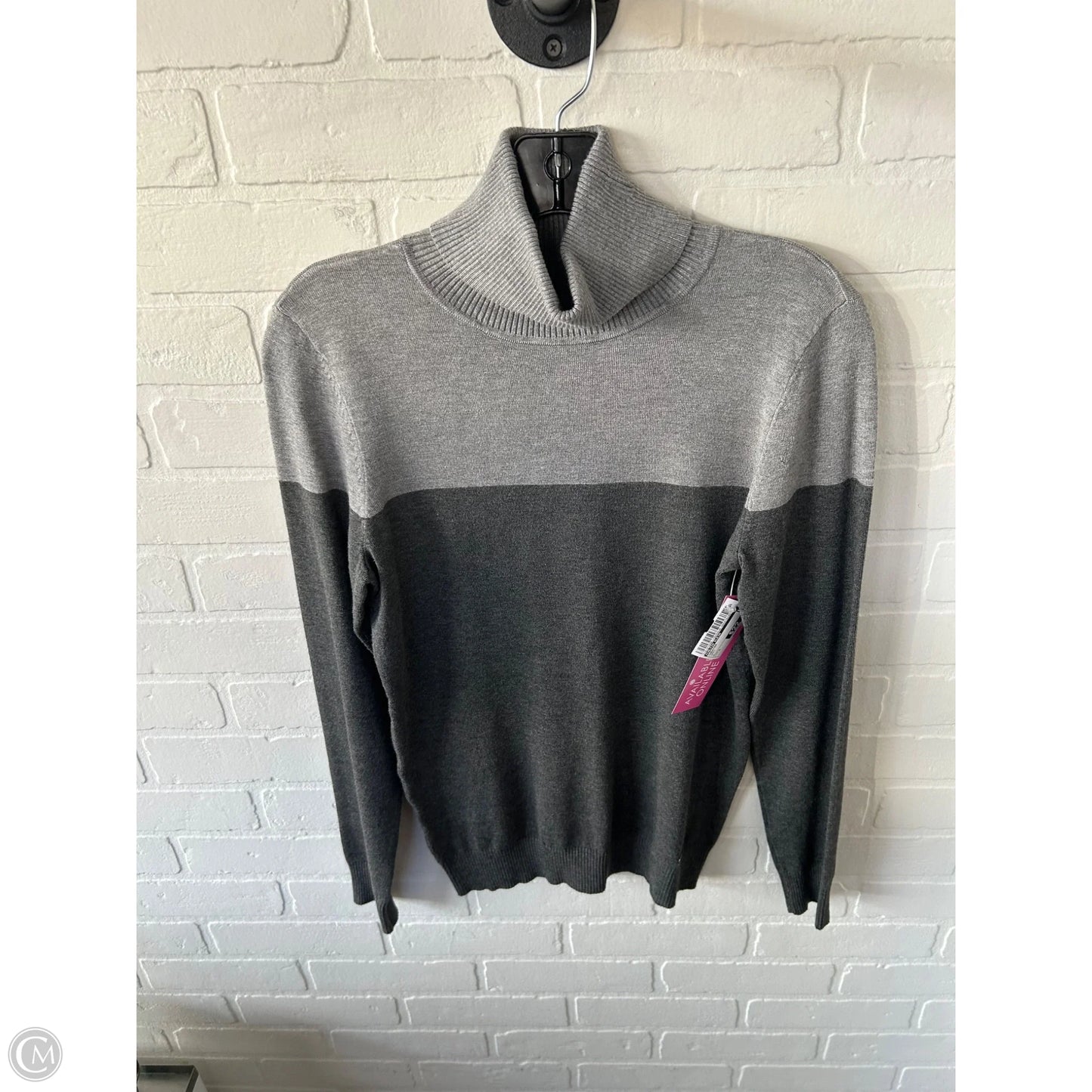 Sweater By Calvin Klein In Grey, Size: S