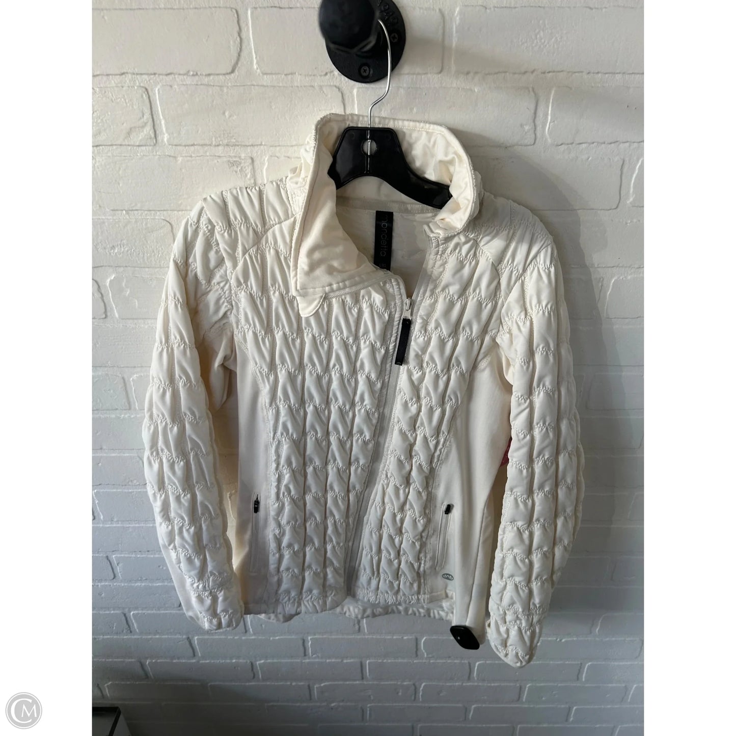 Jacket Puffer & Quilted By Mondetta In Cream, Size: L