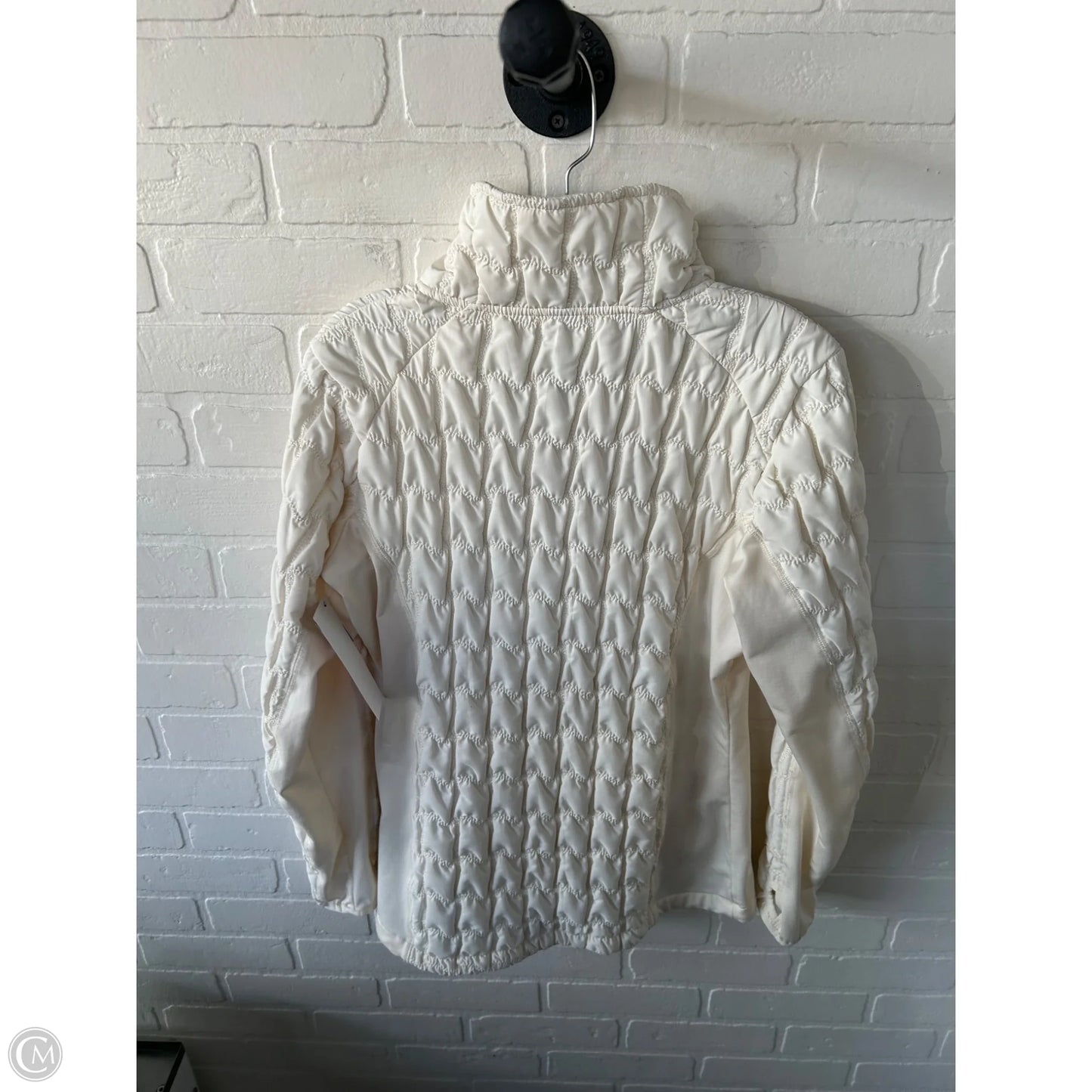 Jacket Puffer & Quilted By Mondetta In Cream, Size: L