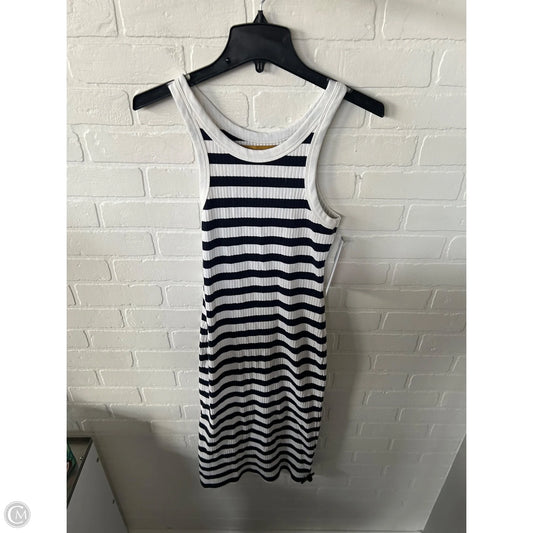 Dress Casual Midi By Mother In Blue & White, Size: S