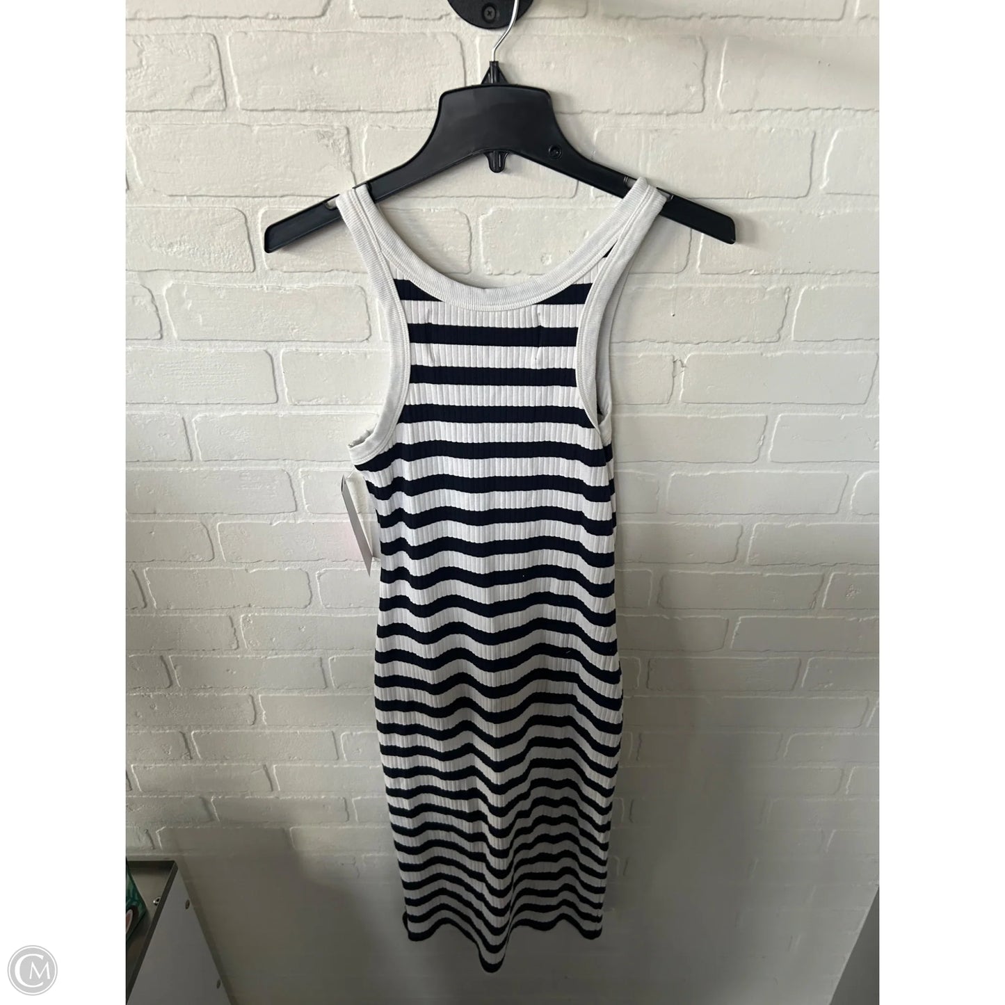 Dress Casual Midi By Mother In Blue & White, Size: S