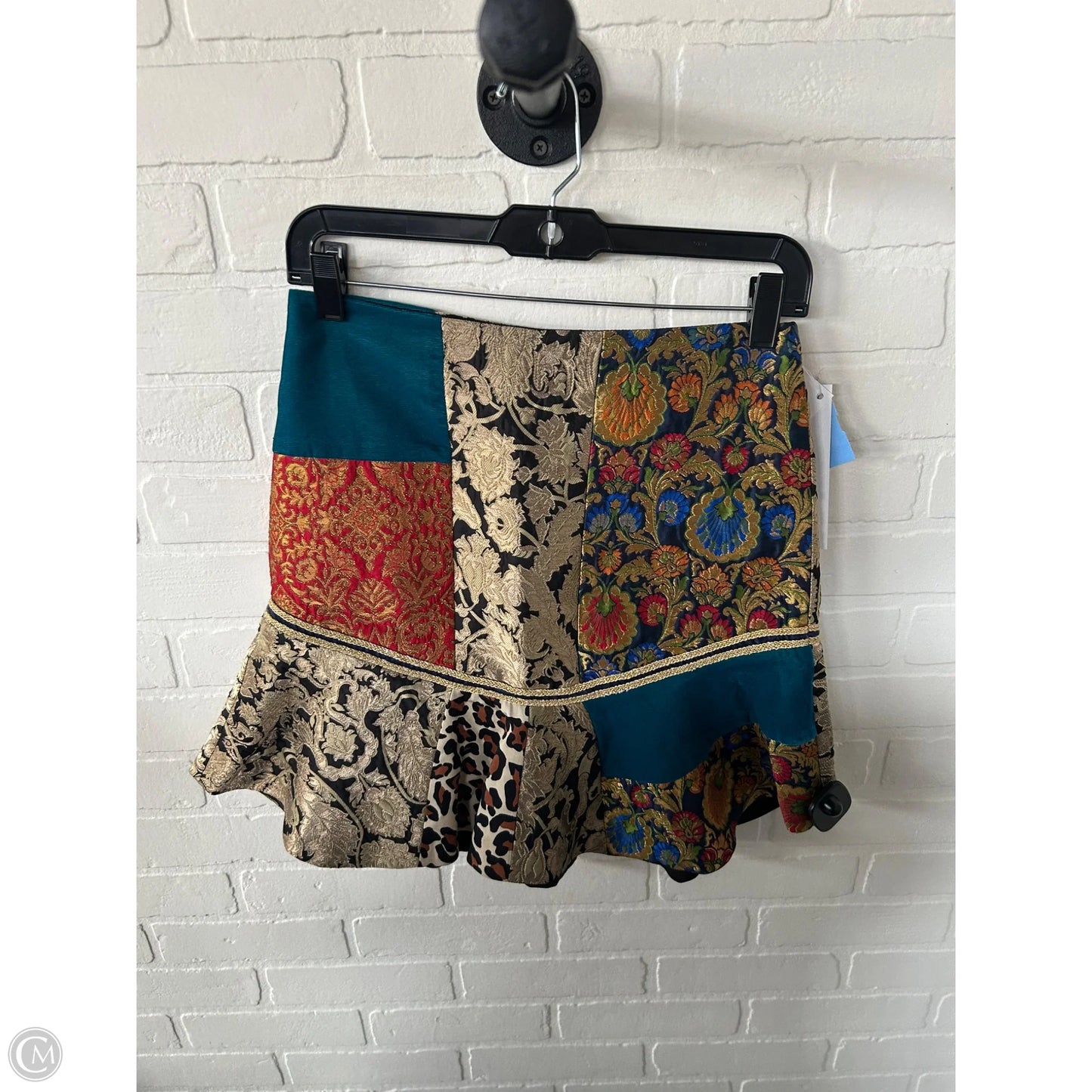 Skirt Designer By Alice + Olivia In Gold & Tan, Size: 2