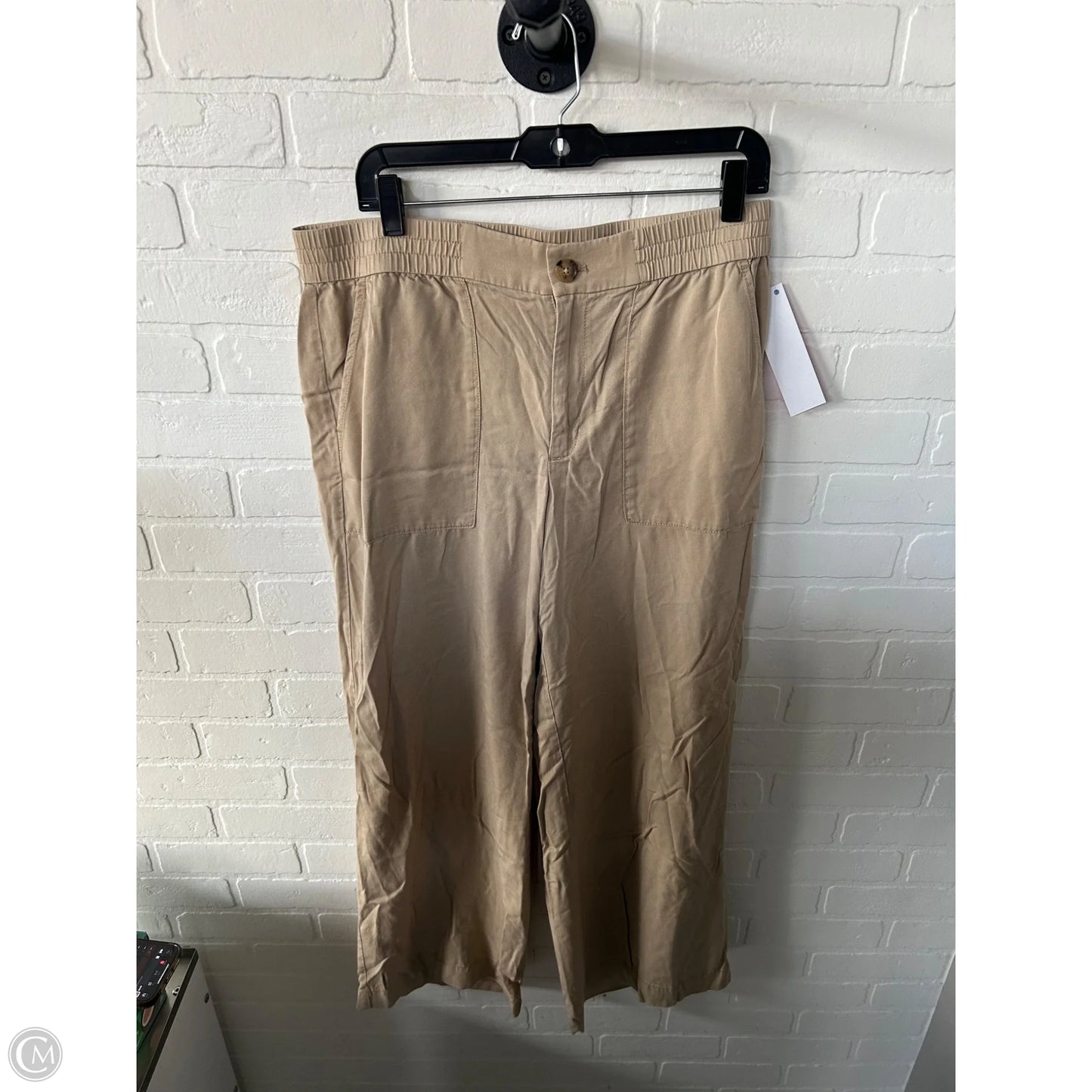 Pants Wide Leg By Loft In Tan, Size: 12
