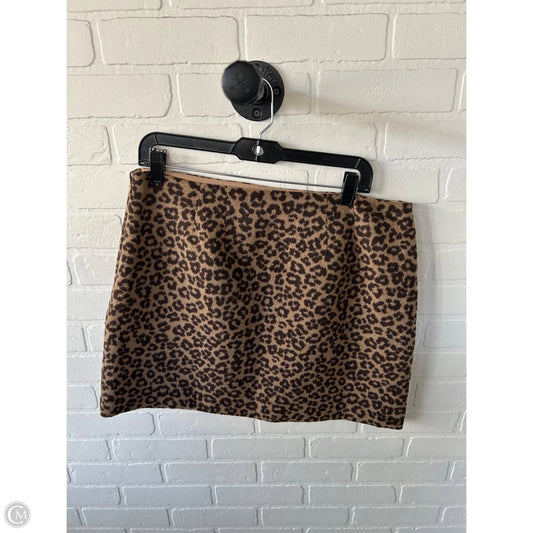 Skirt Mini & Short By Loft In Brown & Tan, Size: 12