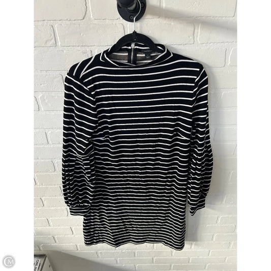 Dress Casual Midi By Ann Taylor In Black & White, Size: S