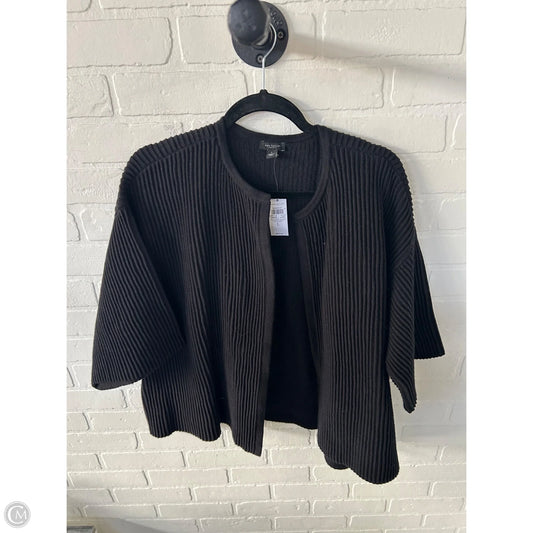Sweater Cardigan By Ann Taylor In Black, Size: L