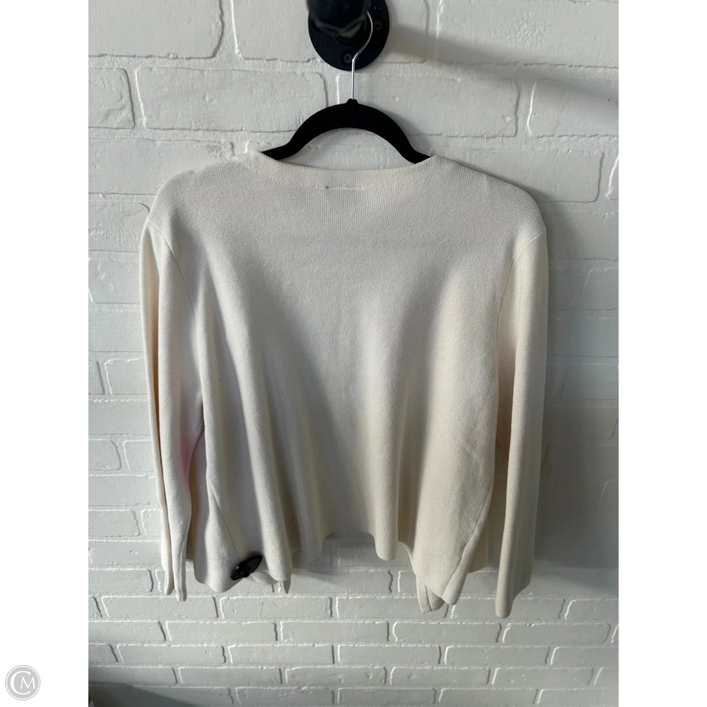 Sweater Cardigan By Ann Taylor In Cream, Size: Xl