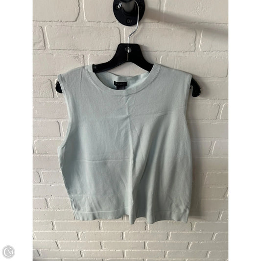 Vest Sweater By Ann Taylor In Blue, Size: Xl